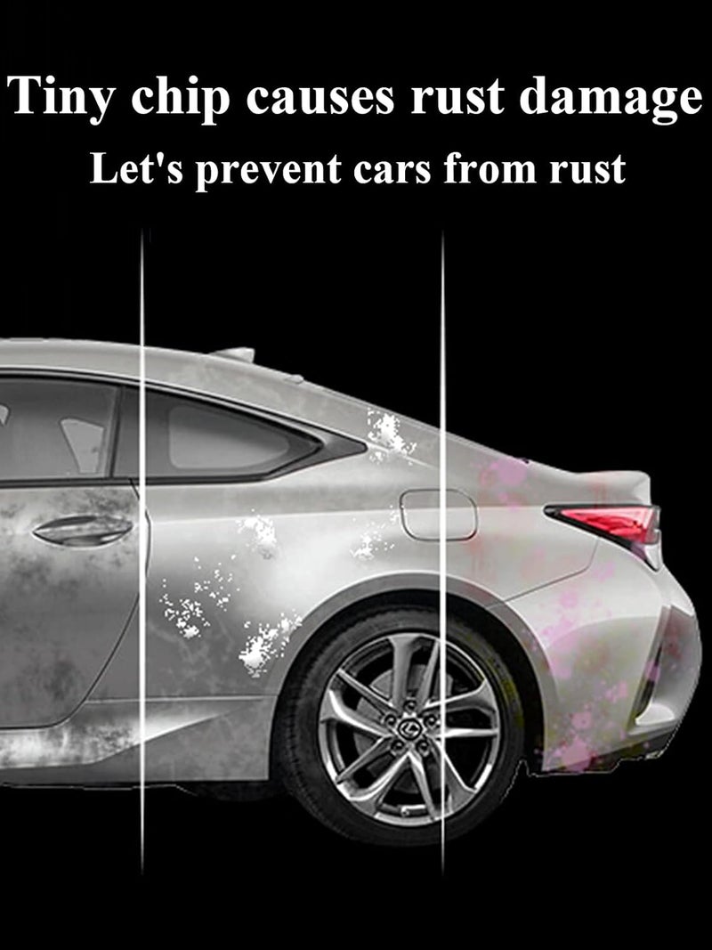 SYOAUTO طلاء تصحيح كويك سيلفر PN00 مناسب لتيسلا موديل Y 3 مجموعة إصلاح طلاء تيسلا قلم طلاء مع طرف وفرشاة 2 في 1 قلم طلاء تصحيح تلقائي 0.4 أونصة (كويك سيلفر PN00) - Image 4